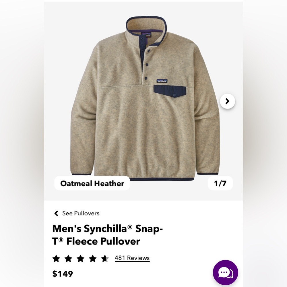 Patagonia Men’s Synchilla Fleece Pullover